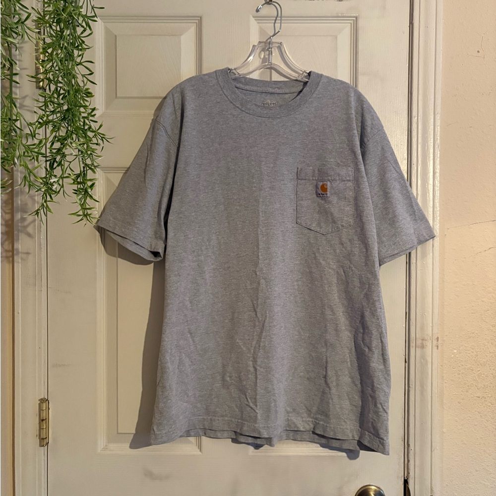 Carhartt Men's Grey Pocket T-Shirt